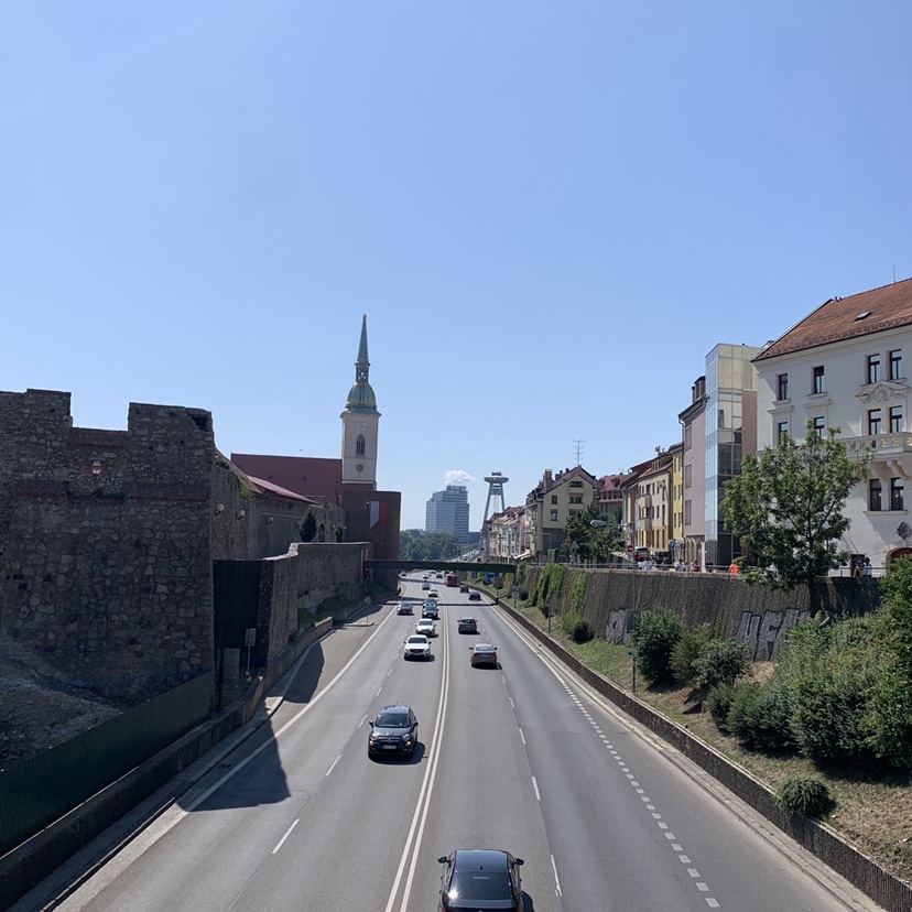 A viewpoint of the city of Bratislava