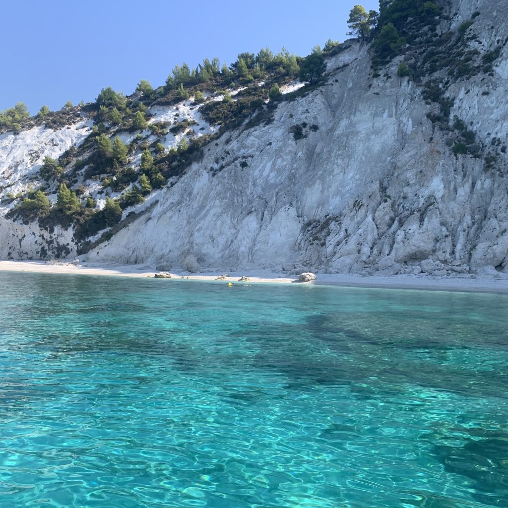 White cliffs in Kefalonia