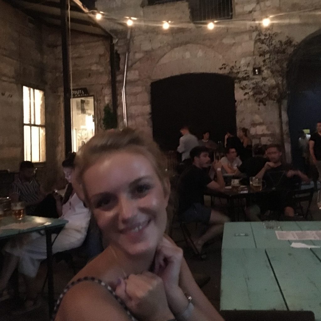 A ruin pub at night time mentioned as part of the Sziget budapest guide