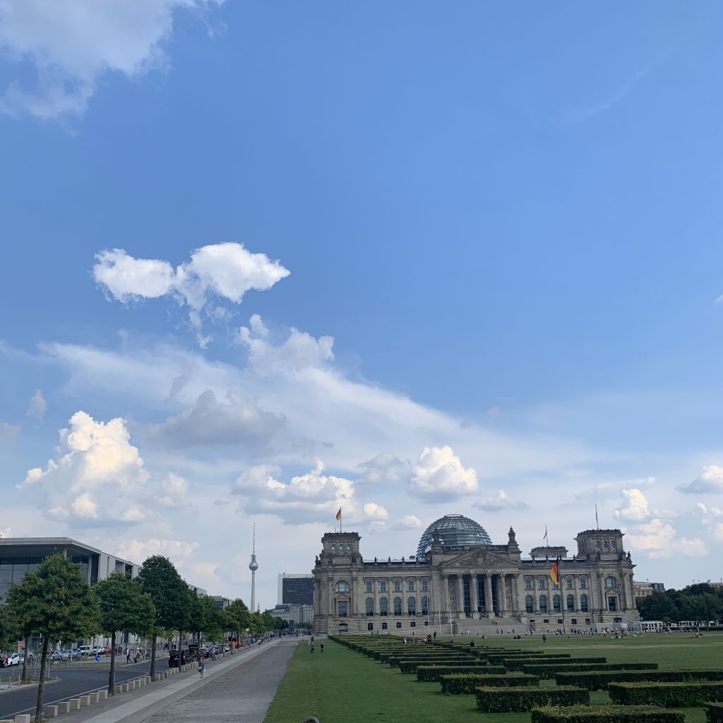 The Reichstag building.
