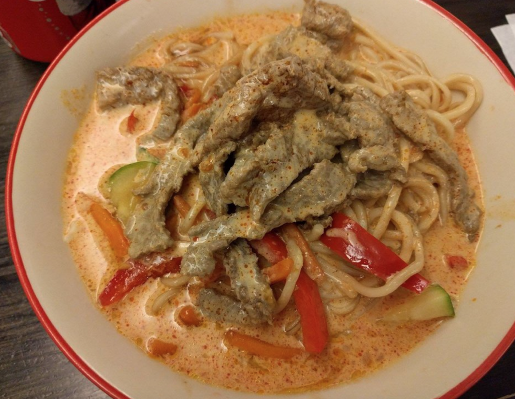 A Thai curry which is recommended as part of the 3 days in Copenhagen.