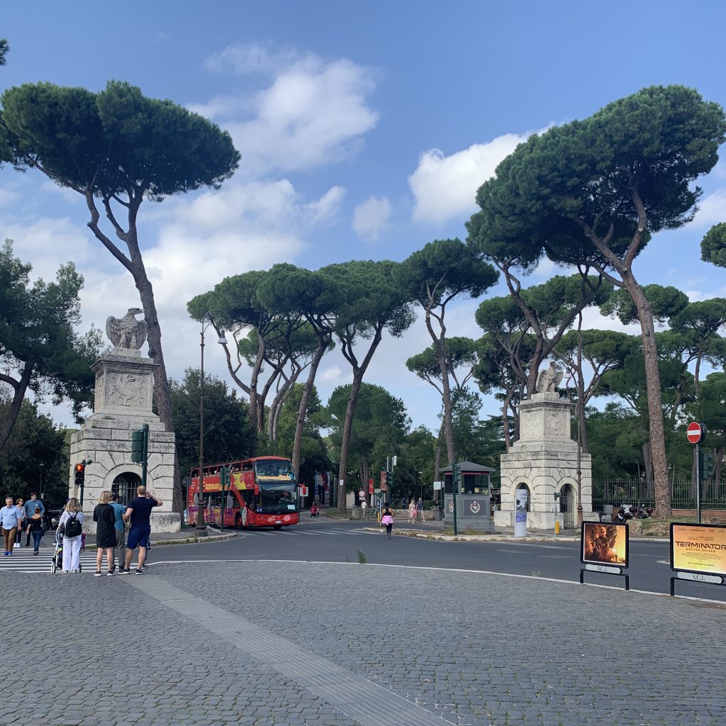 Villa Borghese gardens. Lots of trees a must see for a day in Rome.