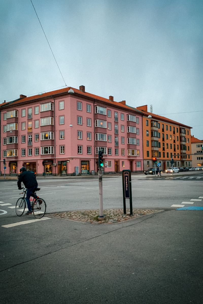 Colourful buildings in Malmo. Things to do in Copenhagen.