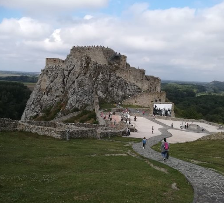 Devín castle as part of the travel guide
