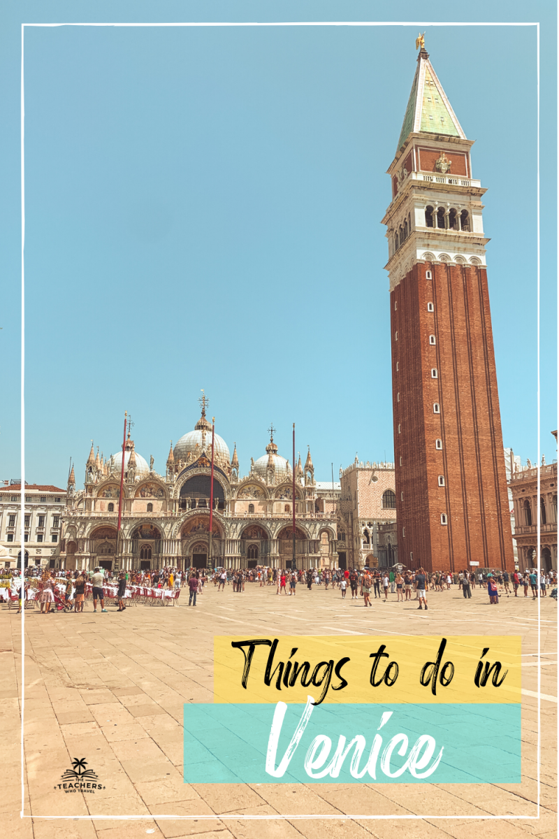 Campanile di San Marco from San Marco square. Things to do in Venice