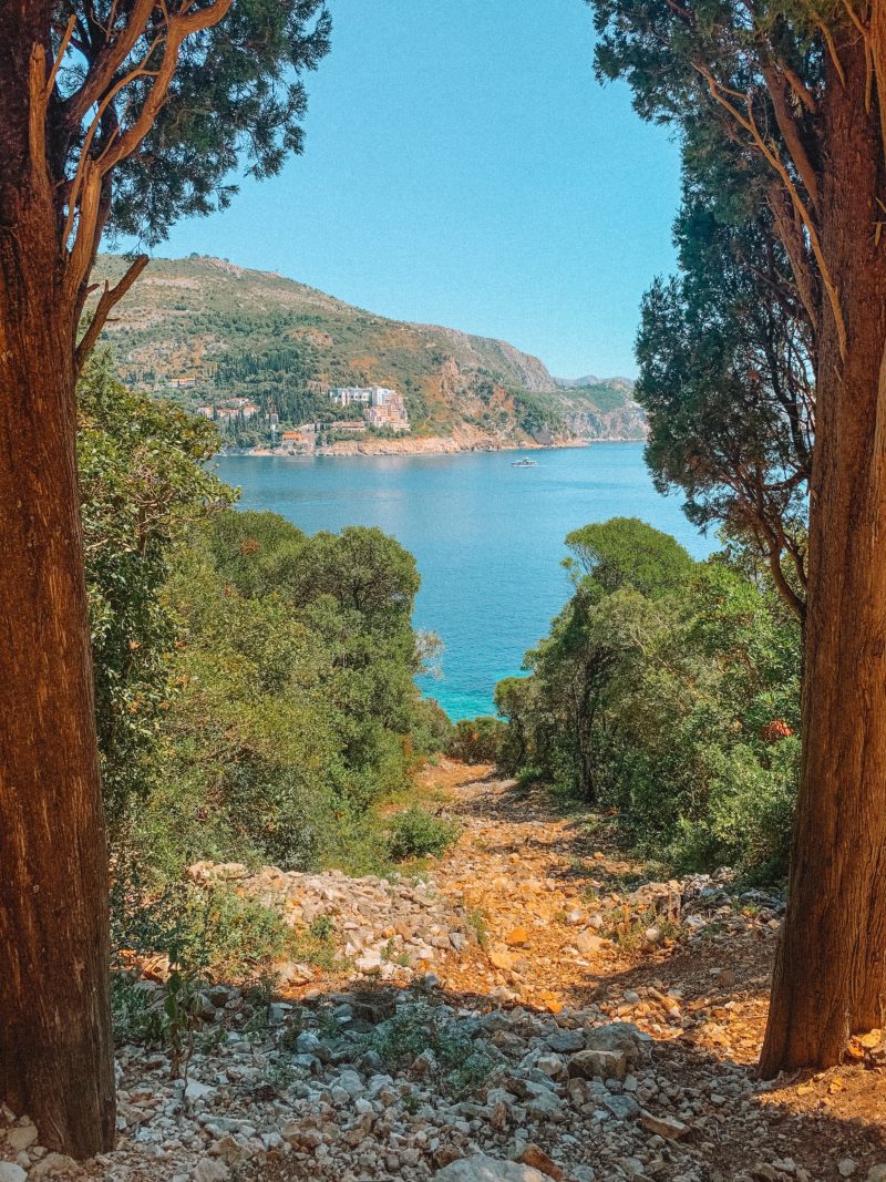 A view of the ocean from Lokrum island