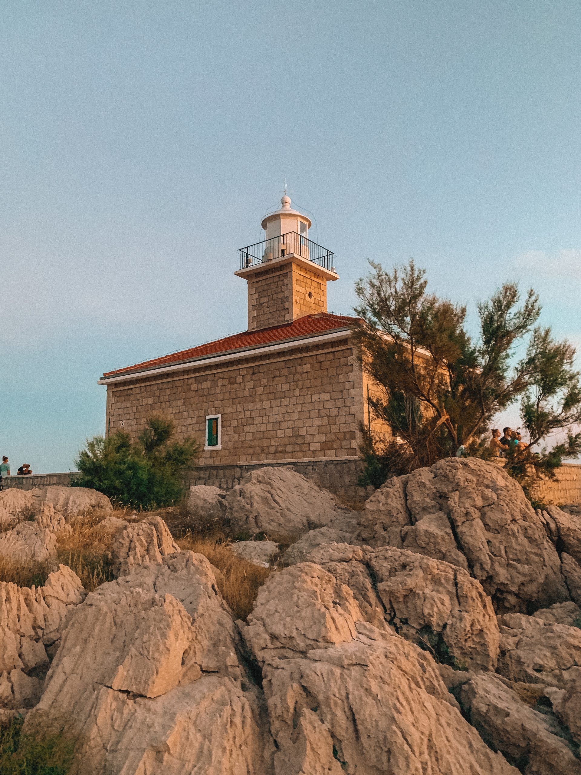 A lighthouse on Makarska beach