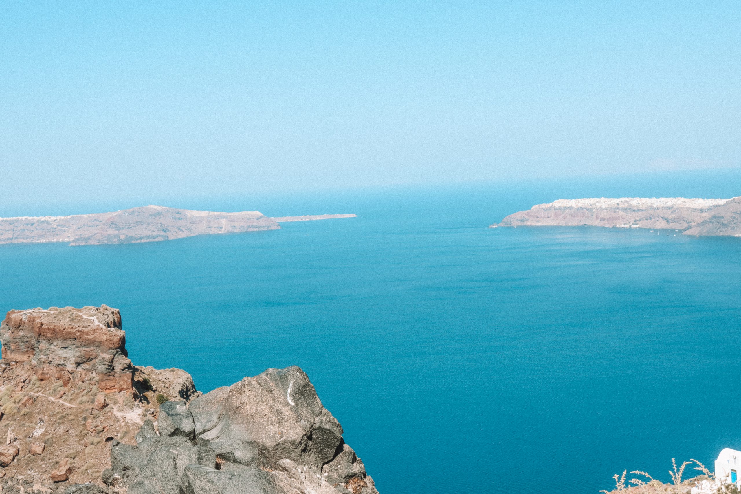 A view from Skaros Rock in Imerovigli