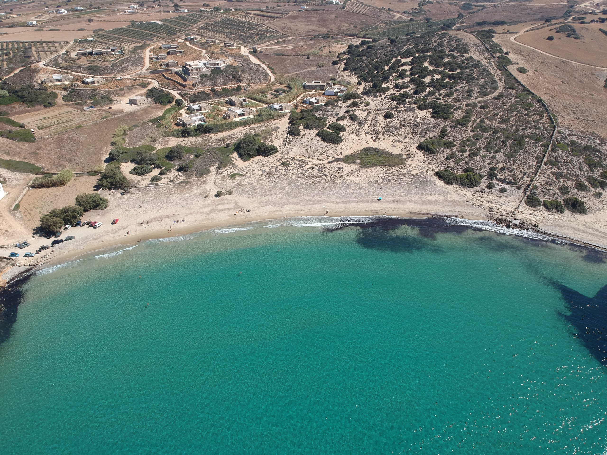 Livadia beach from above. Things to do in Antiparos